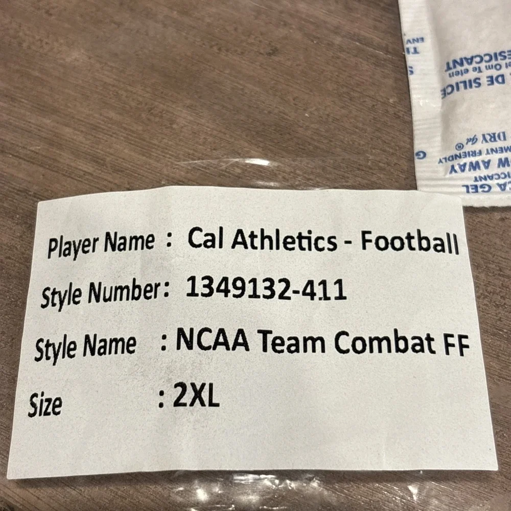 Under Armour Football Gloves CAL Athletics Combat FF‎ 2XL